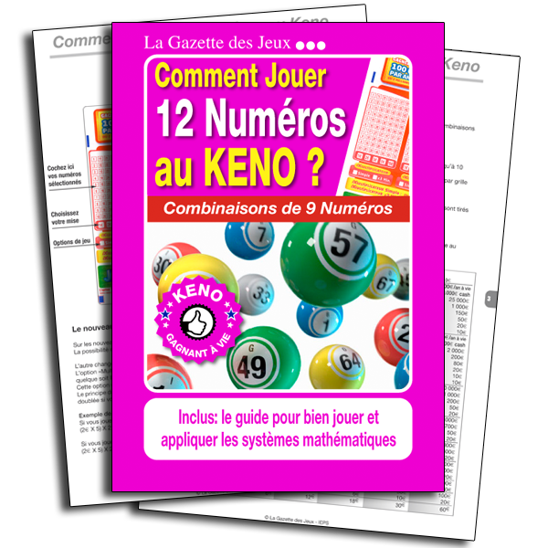 Système keno 12 numéros Combinaisons de 9 Garantie 7/7 — free download